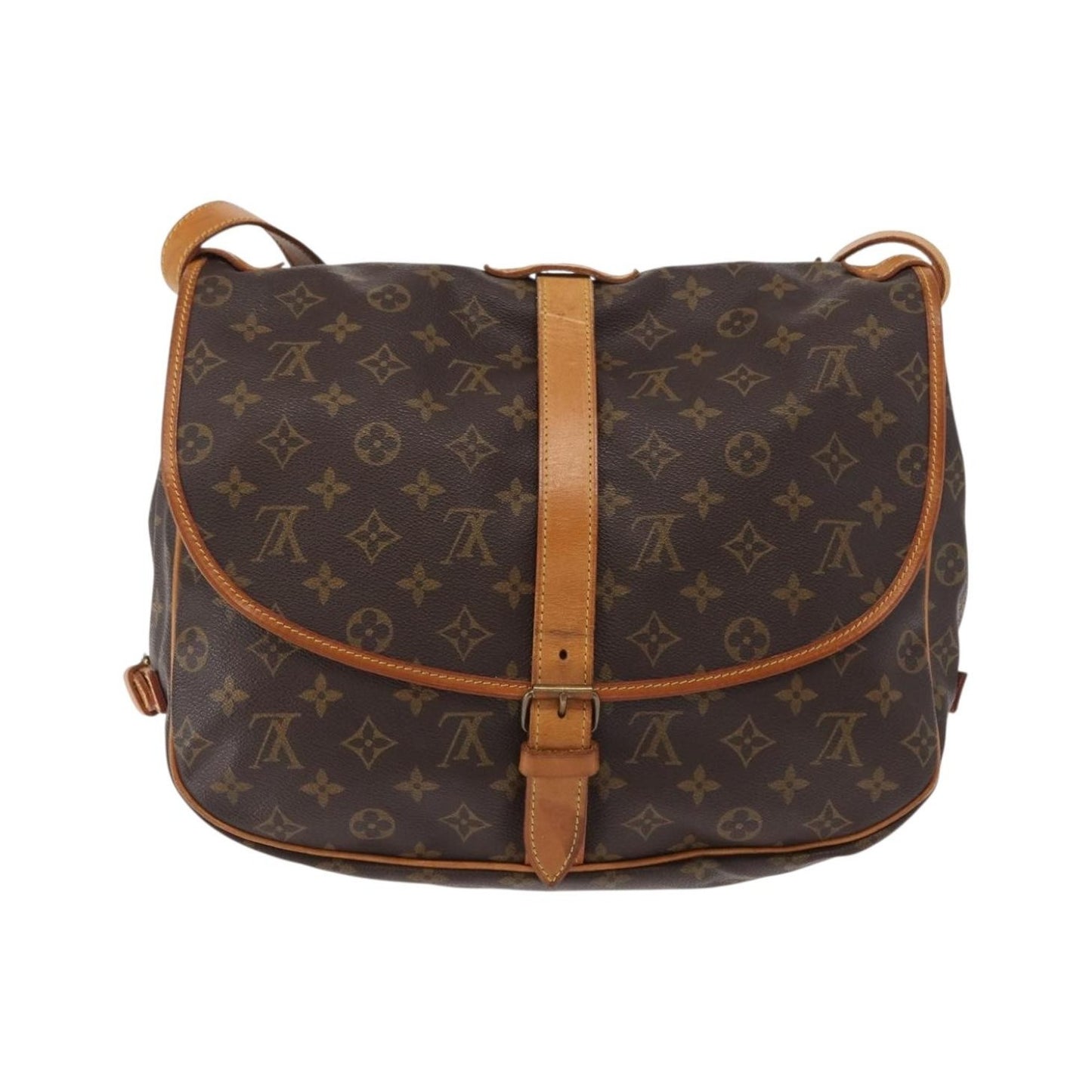 Louis Vuitton Saumur Monogram Canvas, Brown, Canvas, Shoulder Bag