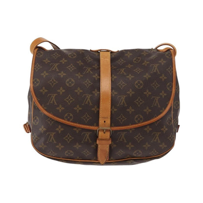 Louis Vuitton Saumur Monogram Canvas, Brown, Canvas, Shoulder Bag