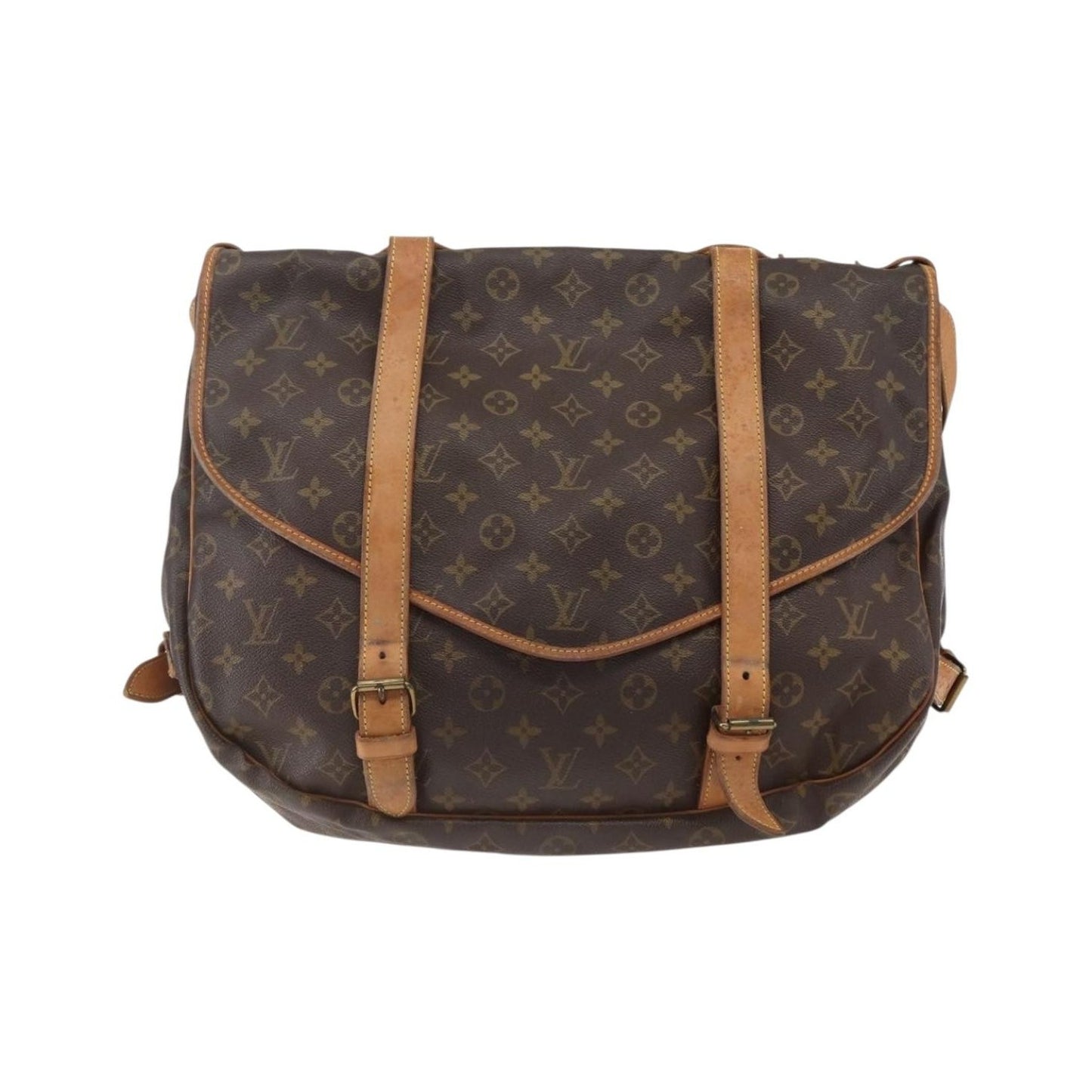 Louis Vuitton Saumur Monogram Canvas, Brown, Canvas, Shoulder Bag