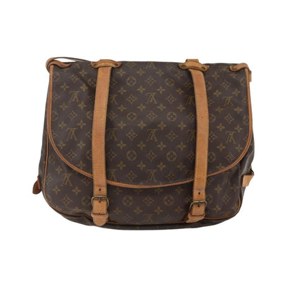 Louis Vuitton Saumur Monogram Canvas, Brown, Canvas, Shoulder Bag