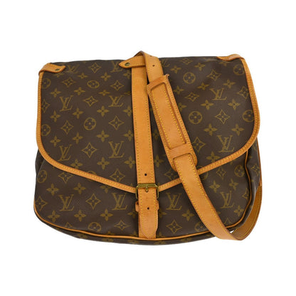 Louis Vuitton Saumur Monogram Canvas, Brown, Canvas, Shoulder Bag