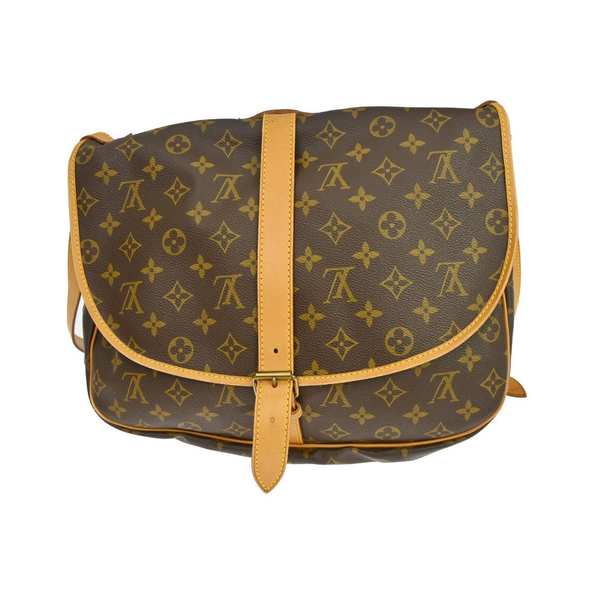 Louis Vuitton Saumur Monogram Canvas, Brown, Canvas, Shoulder Bag