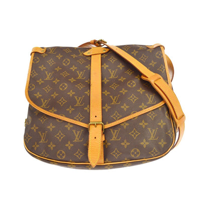Louis Vuitton Saumur Monogram Canvas, Brown, Canvas, Shoulder Bag