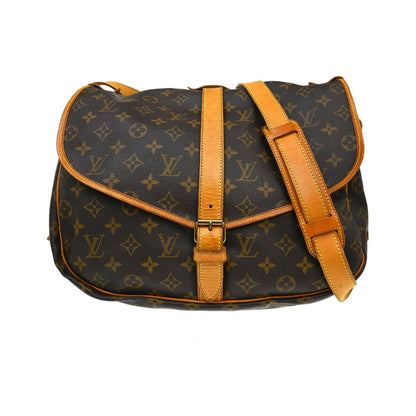 Louis Vuitton Saumur Monogram Canvas, Brown, Canvas, Handbag