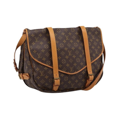 Louis Vuitton Saumur Monogram Canvas, Brown, Canvas, Shoulder Bag