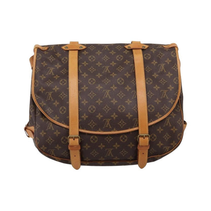 Louis Vuitton Saumur Monogram Canvas, Brown, Canvas, Shoulder Bag
