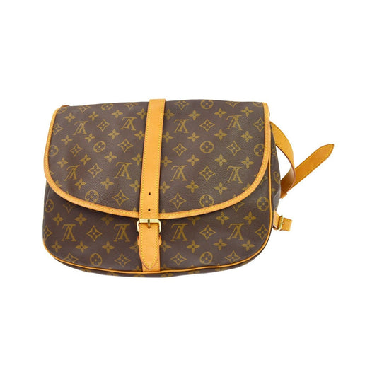 Louis Vuitton Saumur Monogram Canvas, Brown, Canvas, Shoulder Bag