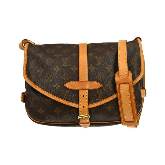 Louis Vuitton Saumur Monogram Canvas, Brown, Canvas, Shoulder Bag