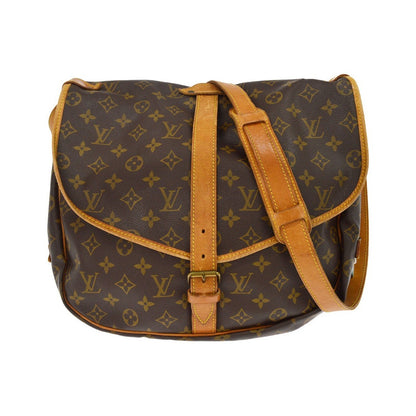 Louis Vuitton Saumur Monogram Canvas, Brown, Canvas, Shoulder Bag