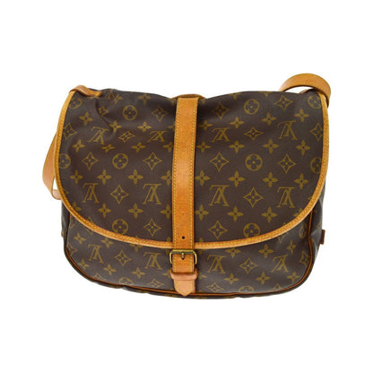 Louis Vuitton Saumur Monogram Canvas, Brown, Canvas, Shoulder Bag