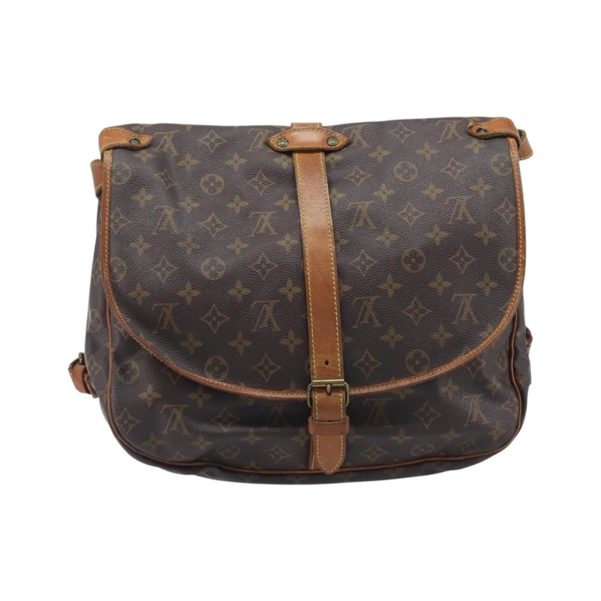 Louis Vuitton Saumur Monogram Canvas, Brown, Canvas, Shoulder Bag