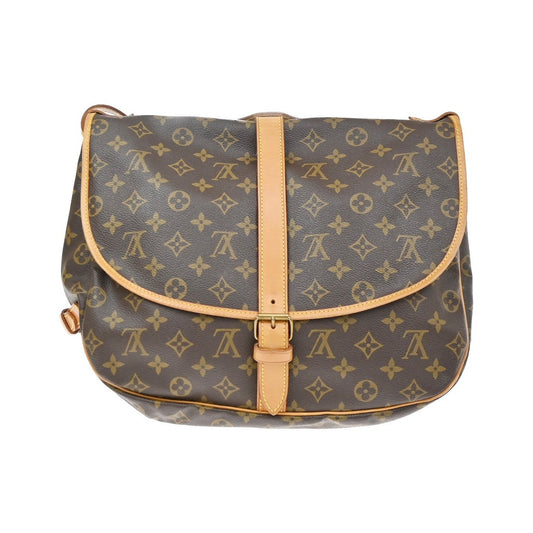 Louis Vuitton Saumur Monogram Canvas, Brown, Canvas, Shoulder Bag