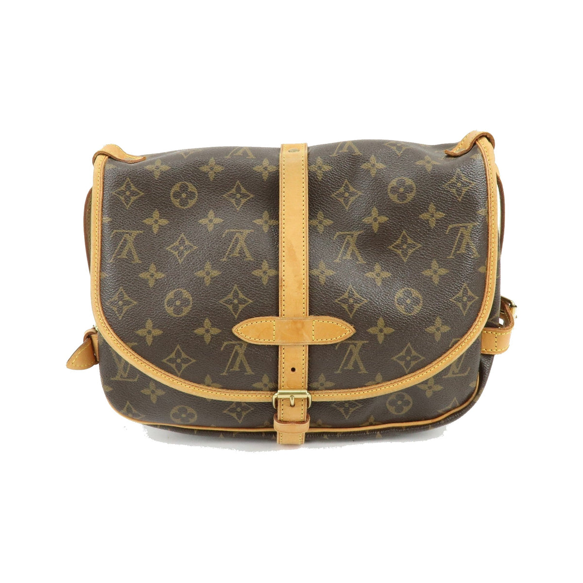 Louis Vuitton Saumur Monogram Canvas, Brown, Canvas, Shoulder Bag