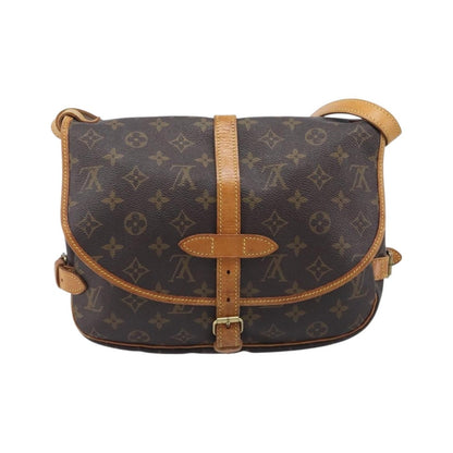 Louis Vuitton Saumur Monogram Canvas, Brown, Canvas, Shoulder Bag