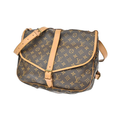 Louis Vuitton Saumur Monogram Canvas, Brown, Canvas, Shoulder Bag