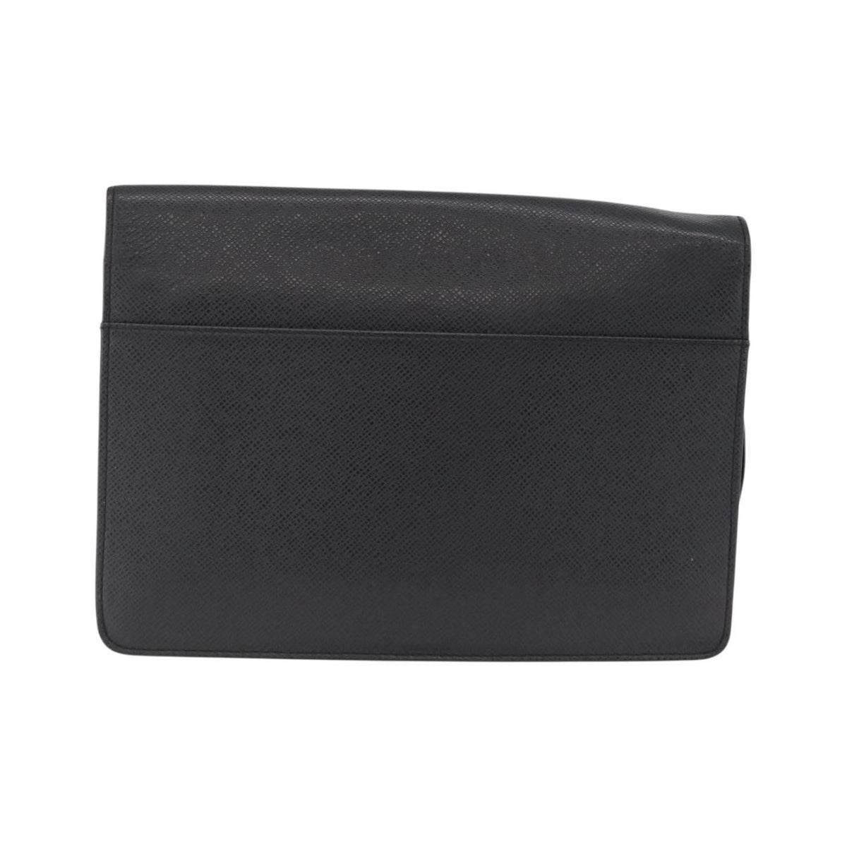 Louis Vuitton Selenga Pochette Taiga Leather, Gray, Leather, Clutch