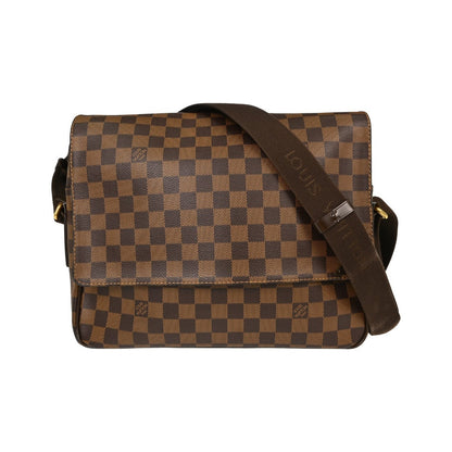 Louis Vuitton Shelton Messenger Damier Ebene, Brown, Canvas, Shoulder Bag