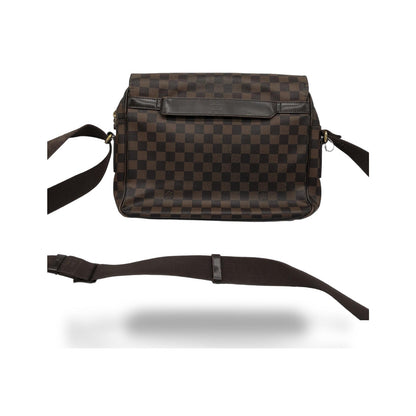 Louis Vuitton Shelton Messenger Damier Ebene, Brown, Canvas, Shoulder Bag