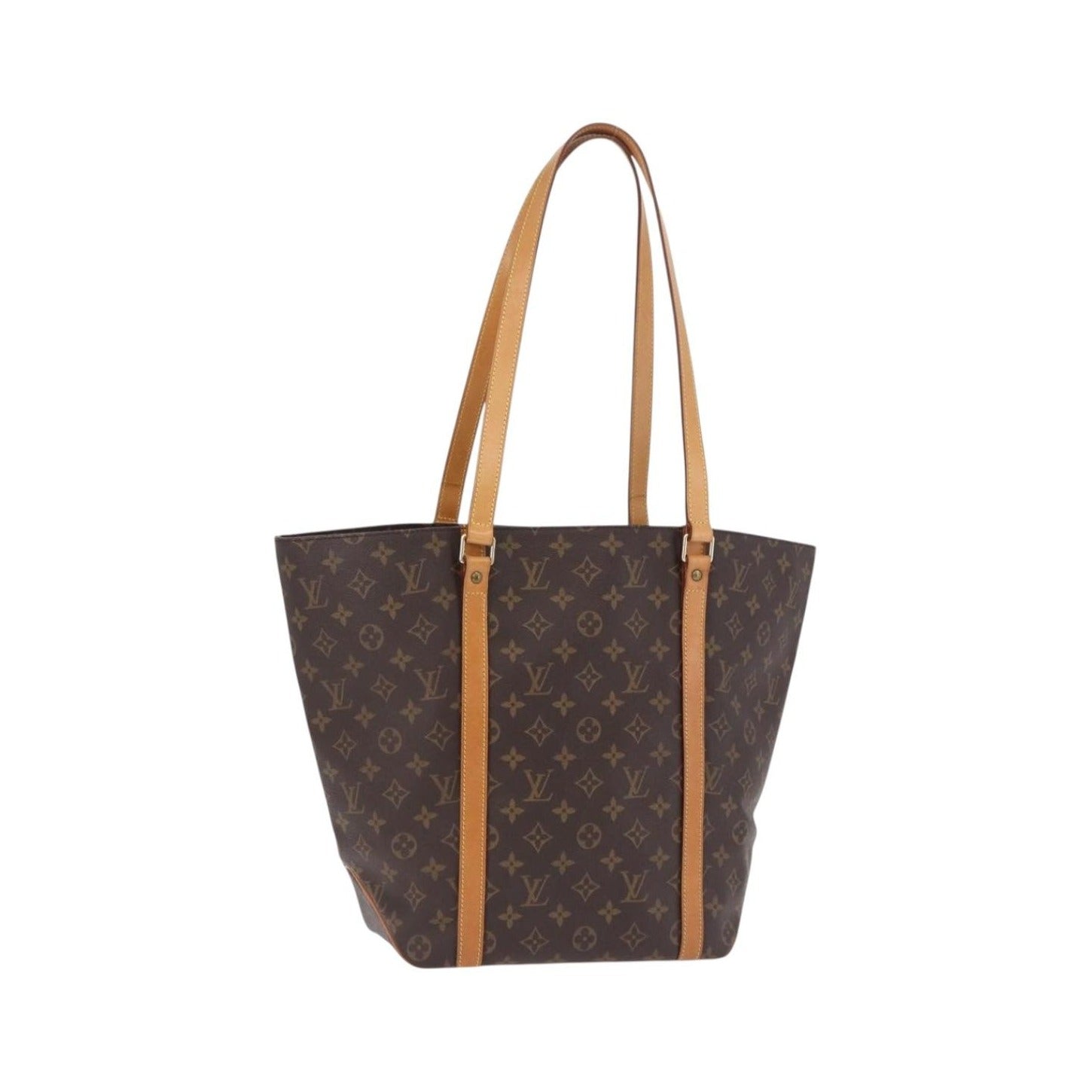 Louis Vuitton Shopping Sac Handbag Monogram, Brown, Canvas, Tote Bag