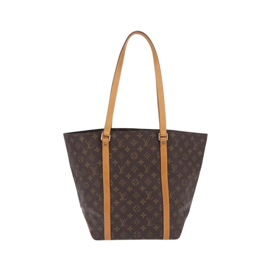 Louis Vuitton Shopping Sac Handbag Monogram, Brown, Canvas, Tote Bag