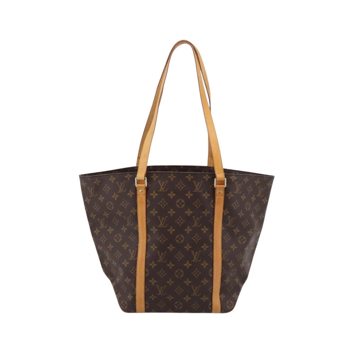 Louis Vuitton Shopping Sac Monogram Canvas, Brown, Canvas, Handbag