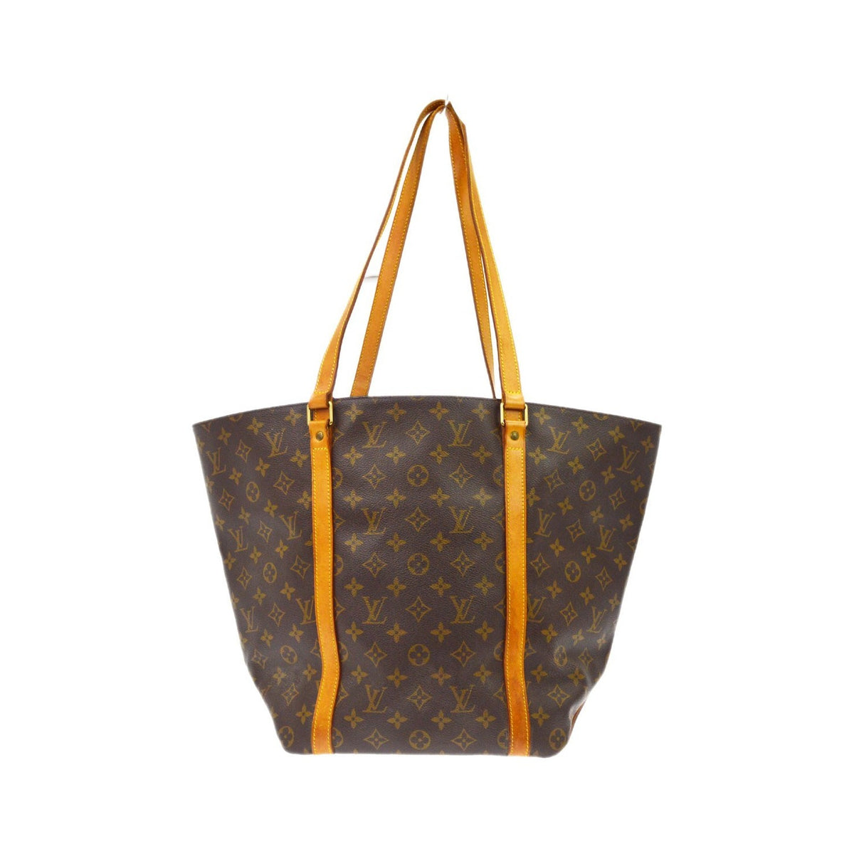 Louis Vuitton Shopping Sac Monogram Canvas, Brown, Canvas, Handbag