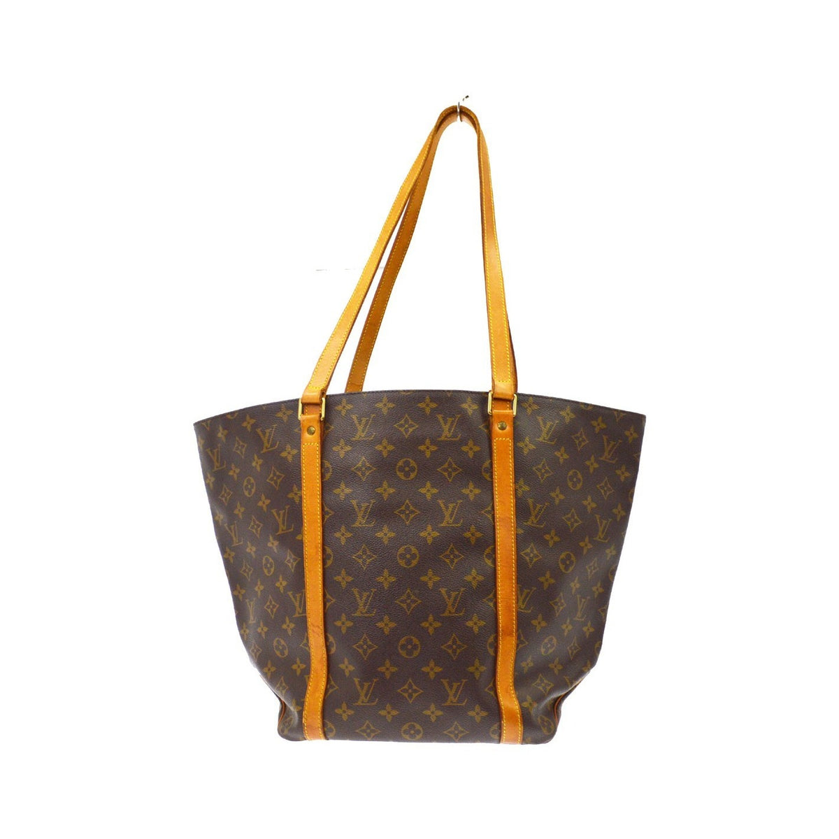 Louis Vuitton Shopping Sac Monogram Canvas, Brown, Canvas, Handbag