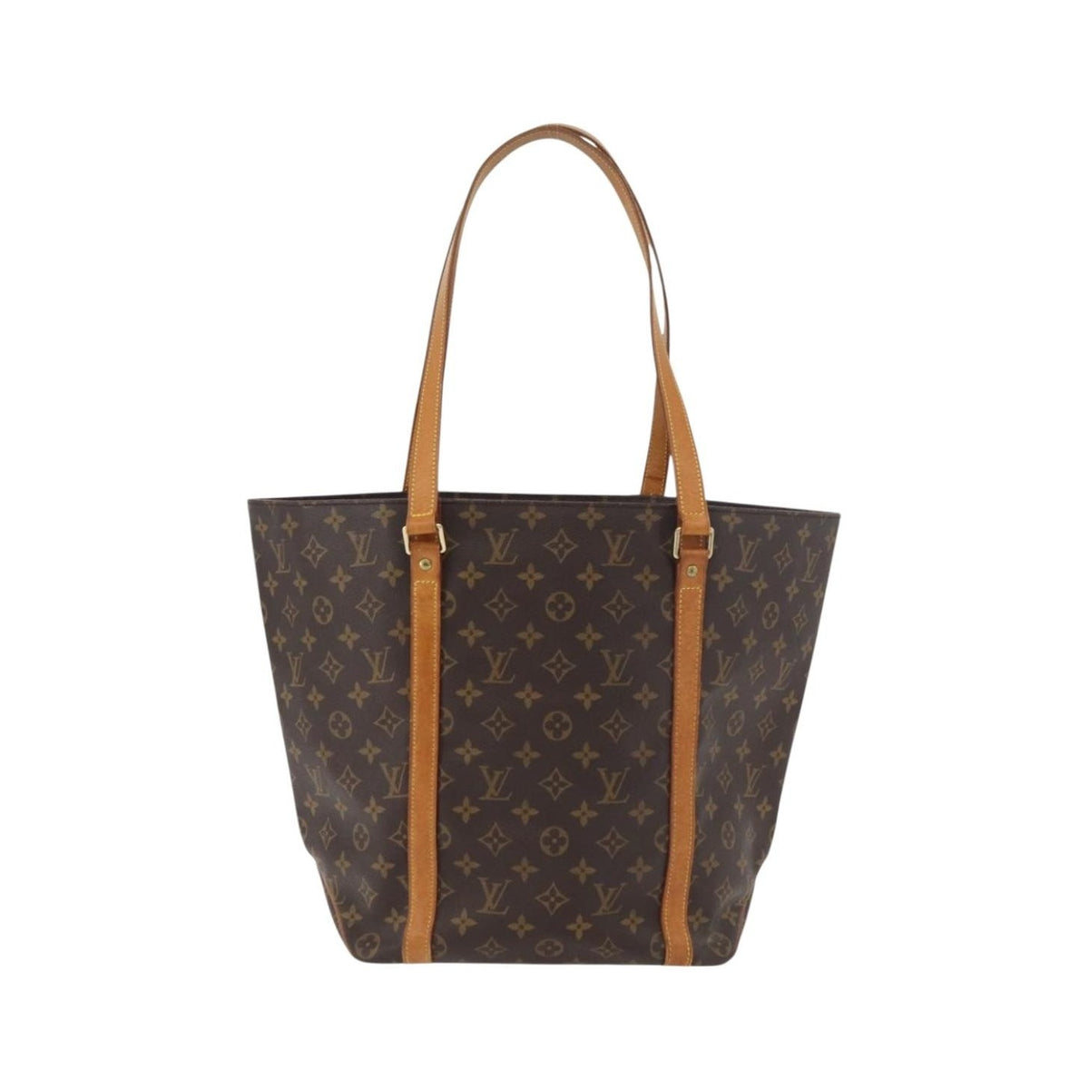 Louis Vuitton Shopping Sac Monogram Canvas, Brown, Canvas, Handbag