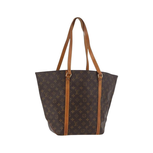 Louis Vuitton Shopping Sac Monogram Canvas, Brown, Canvas, Handbag