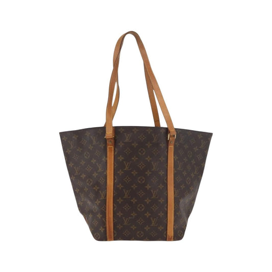 Louis Vuitton Shopping Sac Monogram Canvas, Brown, Canvas, Handbag