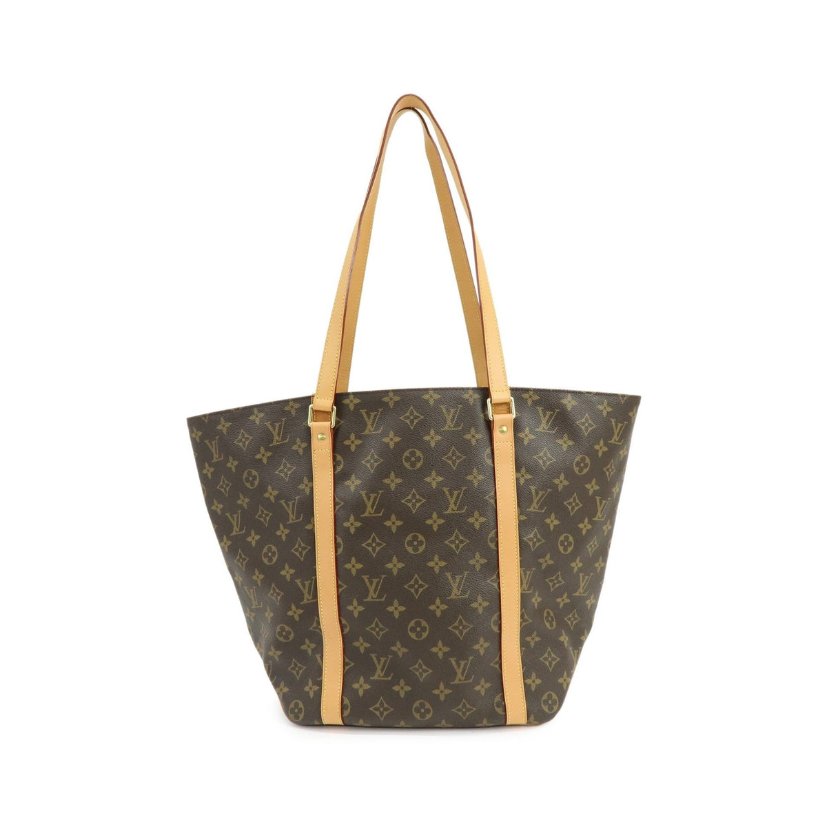 Louis Vuitton Shopping Sac Monogram Canvas, Brown, Canvas, Handbag