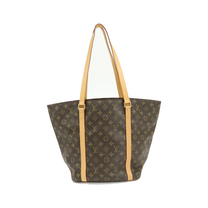 Louis Vuitton Shopping Sac Monogram Canvas, Brown, Canvas, Handbag