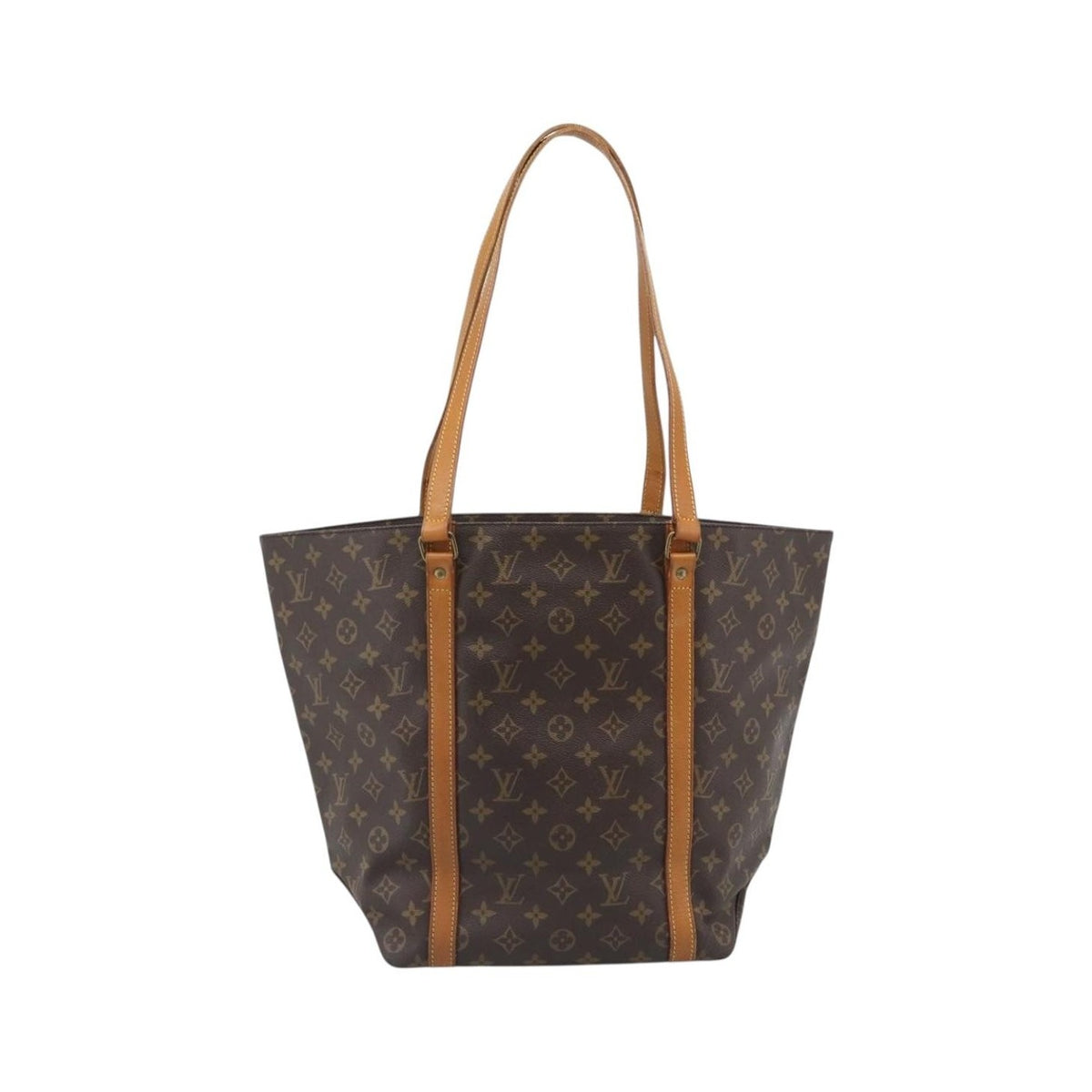 Louis Vuitton Shopping Sac Monogram Canvas, Brown, Canvas, Handbag