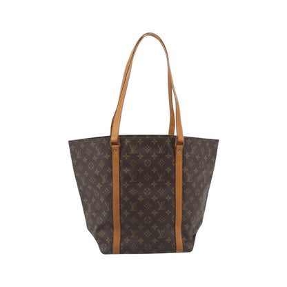 Louis Vuitton Shopping Sac Monogram Canvas, Brown, Canvas, Handbag
