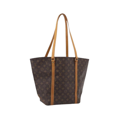 Louis Vuitton Shopping Sac Monogram Canvas, Brown, Canvas, Handbag