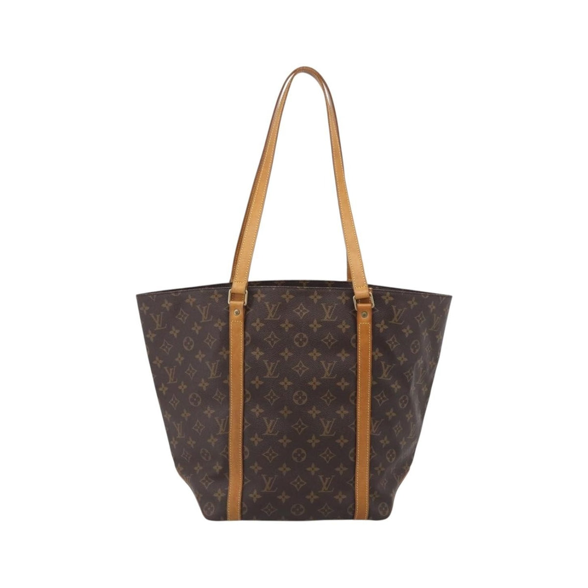 Louis Vuitton Shopping Sac Monogram Canvas, Brown, Canvas, Handbag