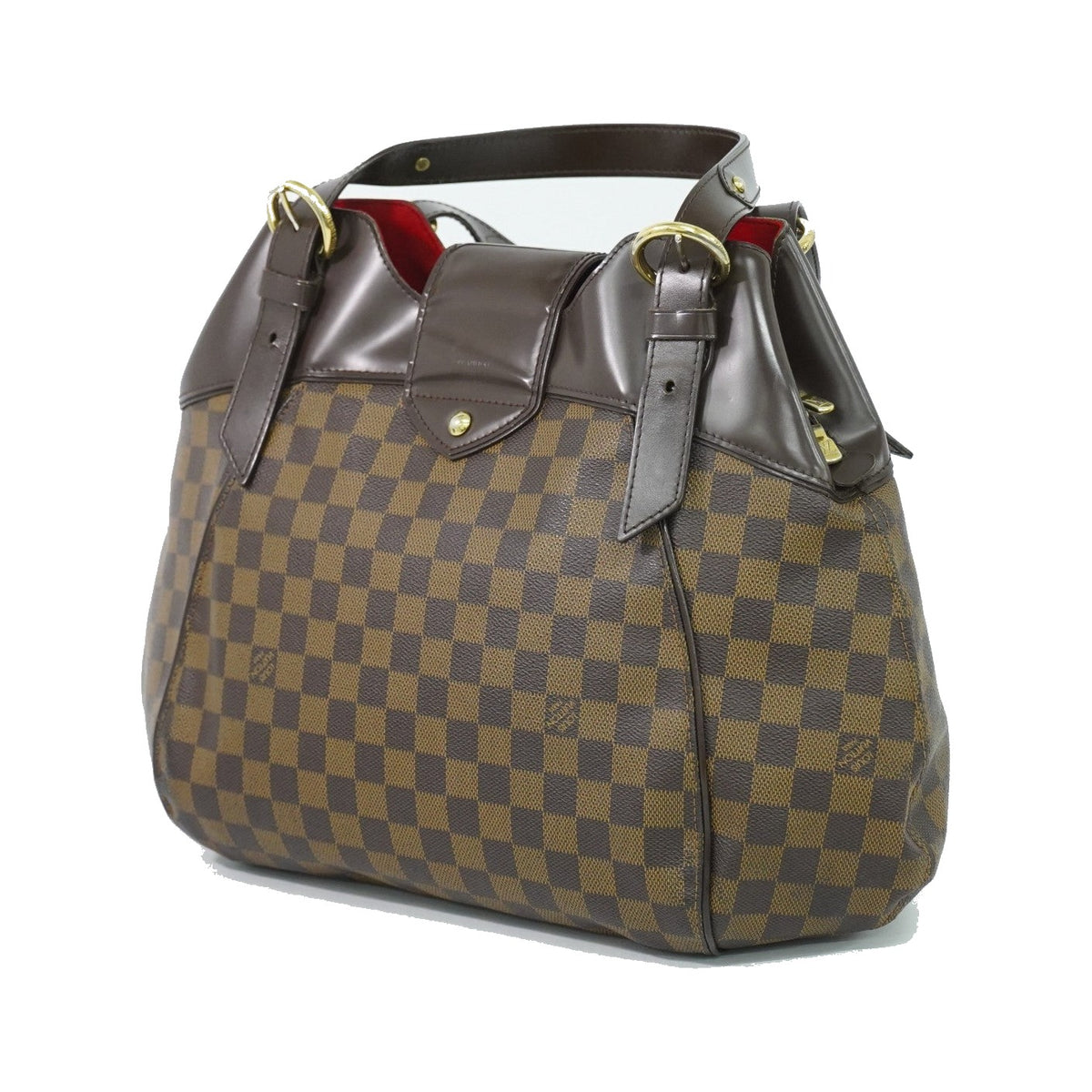 Louis Vuitton Sistina Damier Ebene, Brown, Canvas, Shoulder Bag