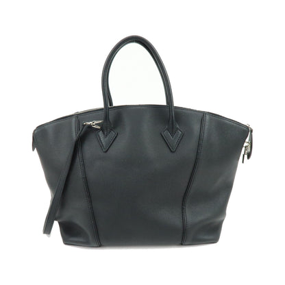 Louis Vuitton Soft Lockit Leather, Black, Leather, Handbag