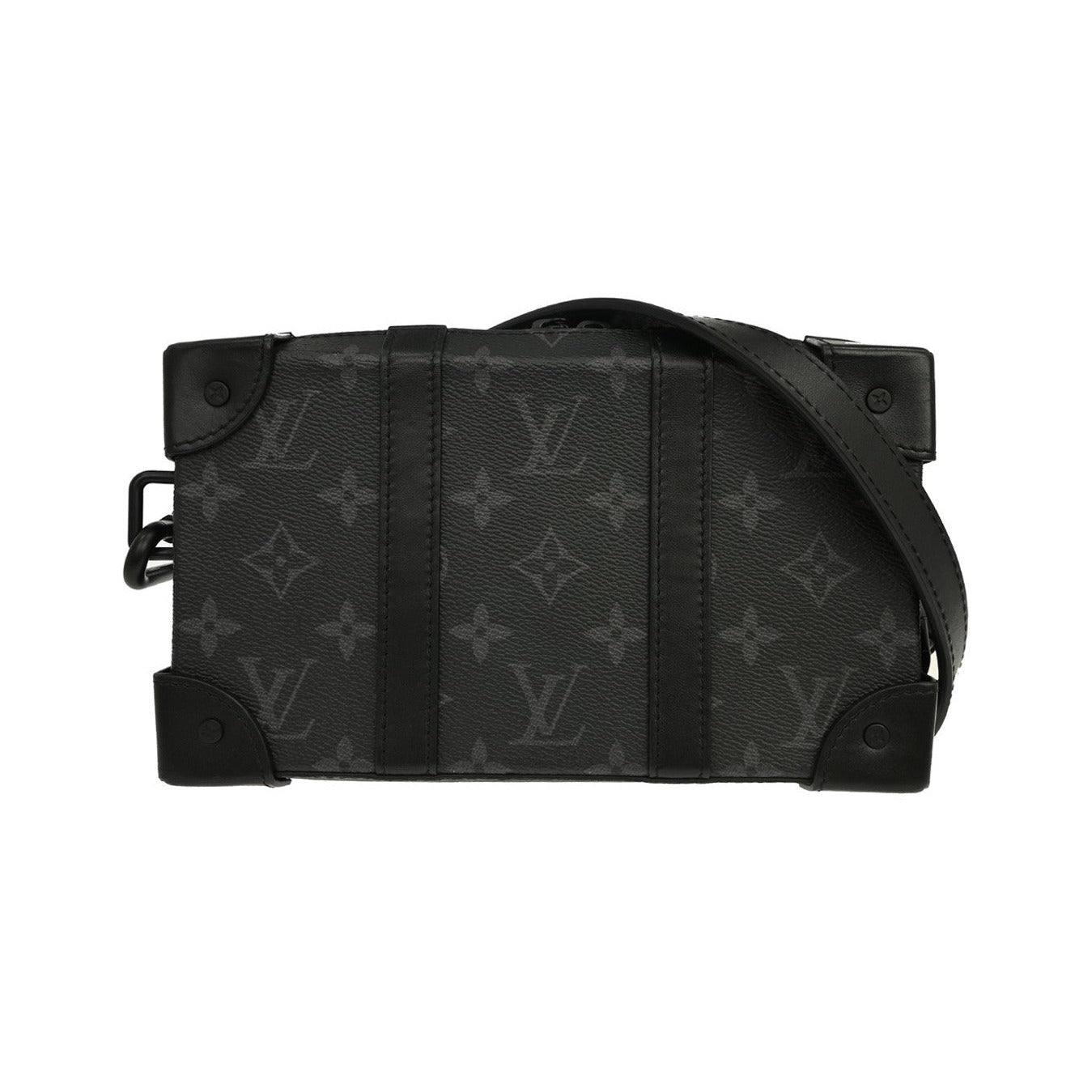Louis Vuitton Soft Trunk Monogram Eclipse Canvas, Black, Canvas, Clutch