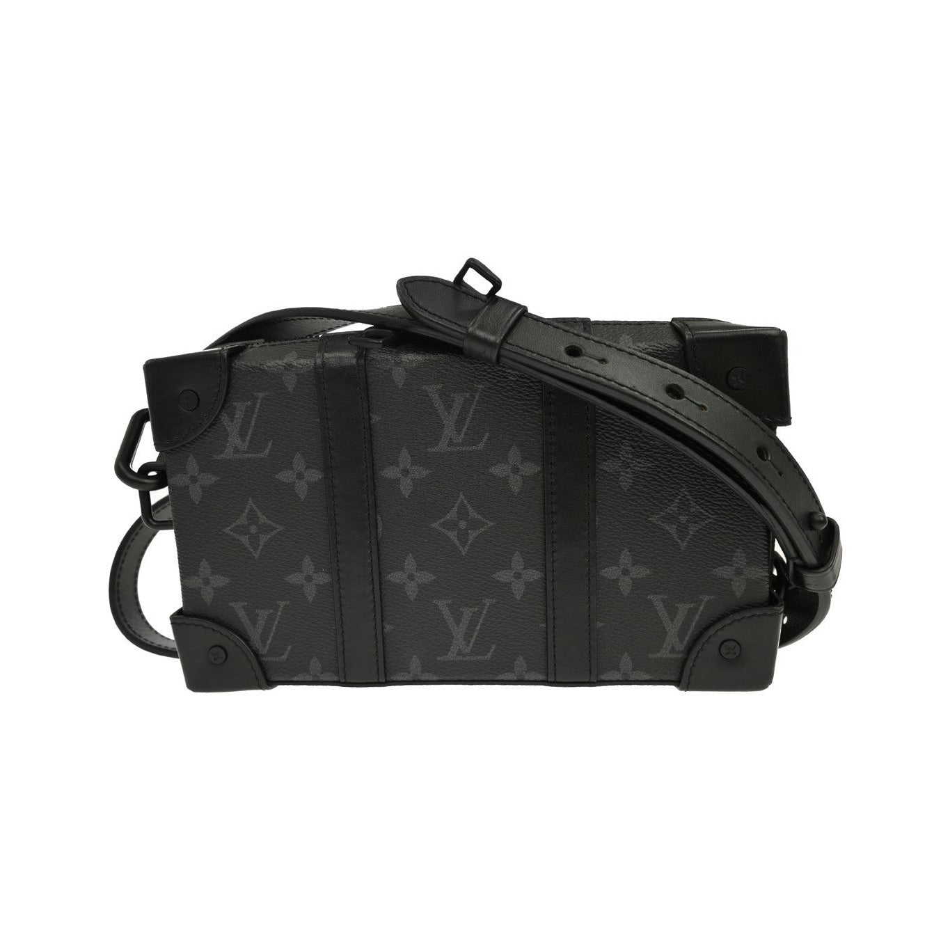 Louis Vuitton Soft Trunk Monogram Eclipse Canvas, Black, Canvas, Clutch