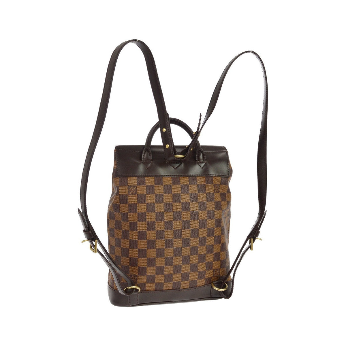 Louis Vuitton Soho Damier, Brown, Canvas, Backpack