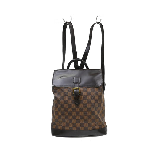 Louis Vuitton Soho Damier Ebene, Brown, Canvas, Backpack