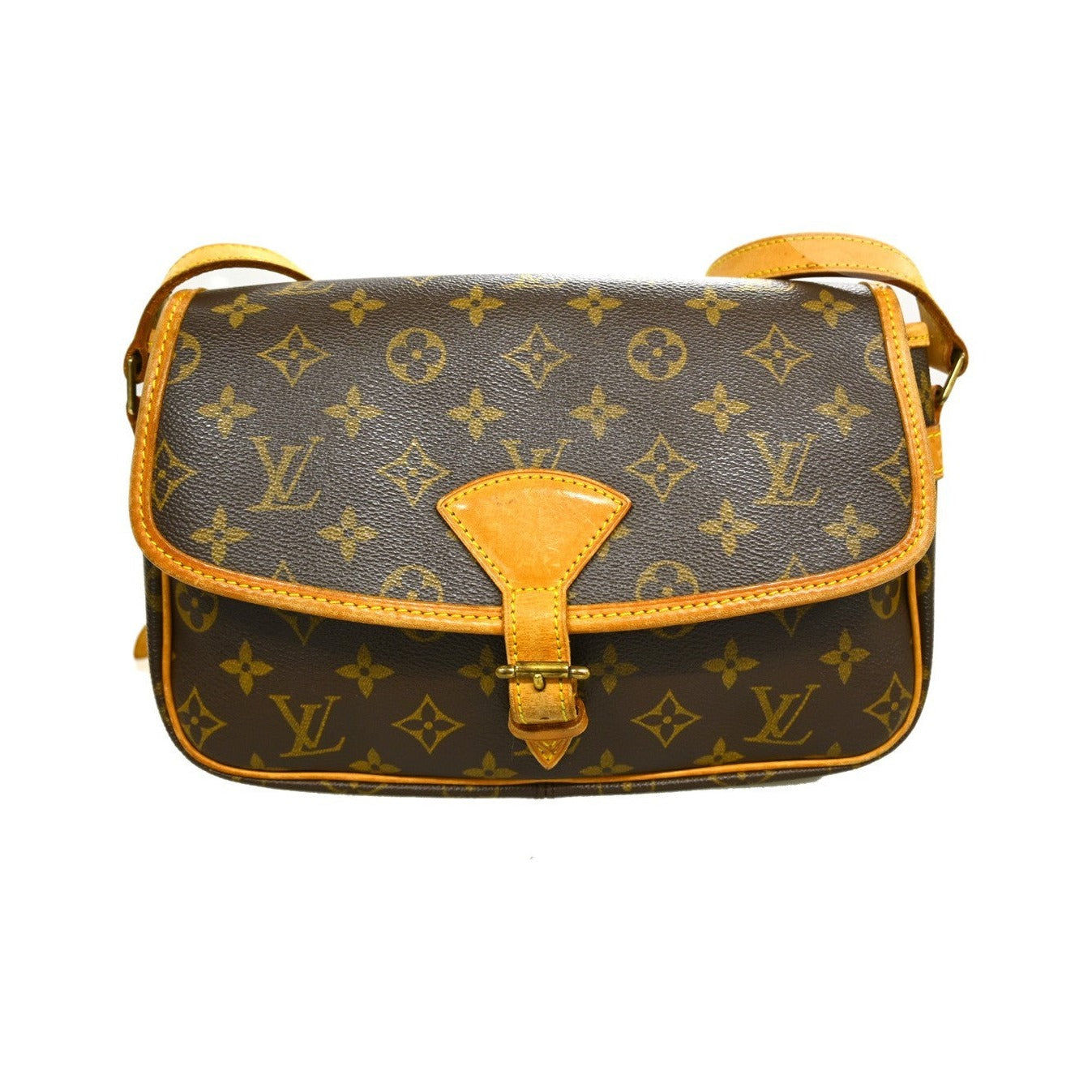 Louis Vuitton Sologne Monogram Canvas, Brown, Canvas, Shoulder Bag