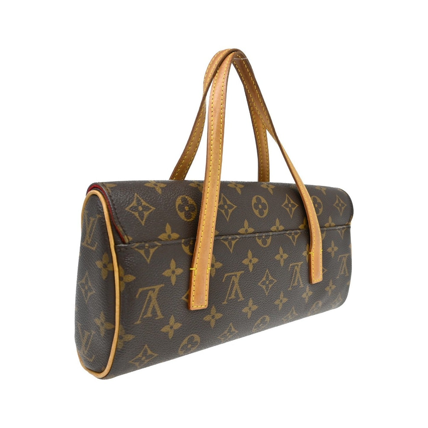 Louis Vuitton Sonatine Monogram Canvas, Brown, Canvas, Handbag