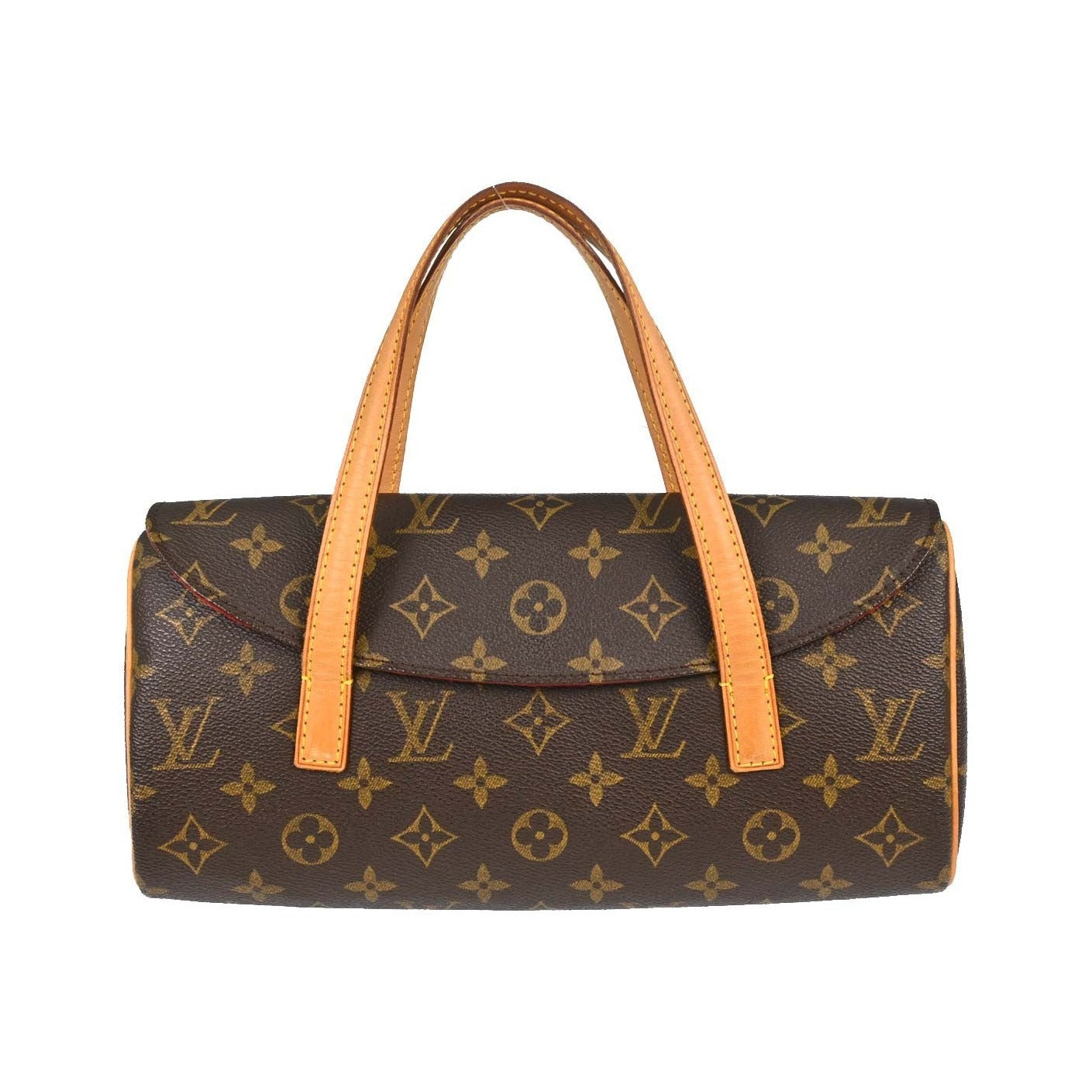 Louis Vuitton Sonatine Monogram Canvas, Brown, Canvas, Handbag