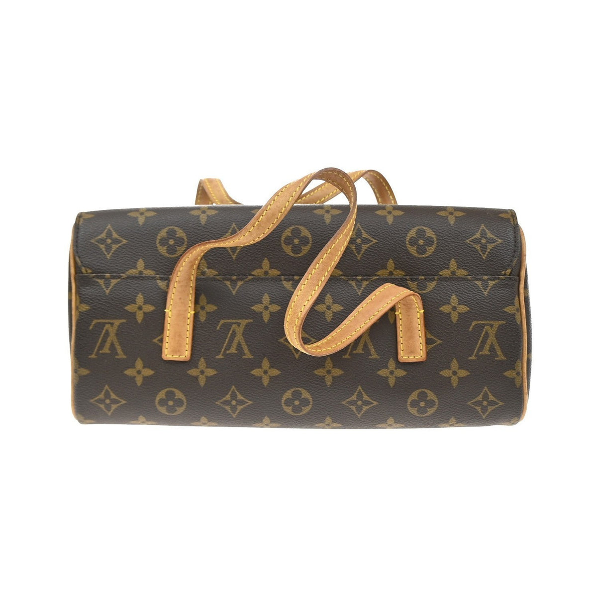 Louis Vuitton Sonatine Monogram Canvas, Brown, Canvas, Handbag