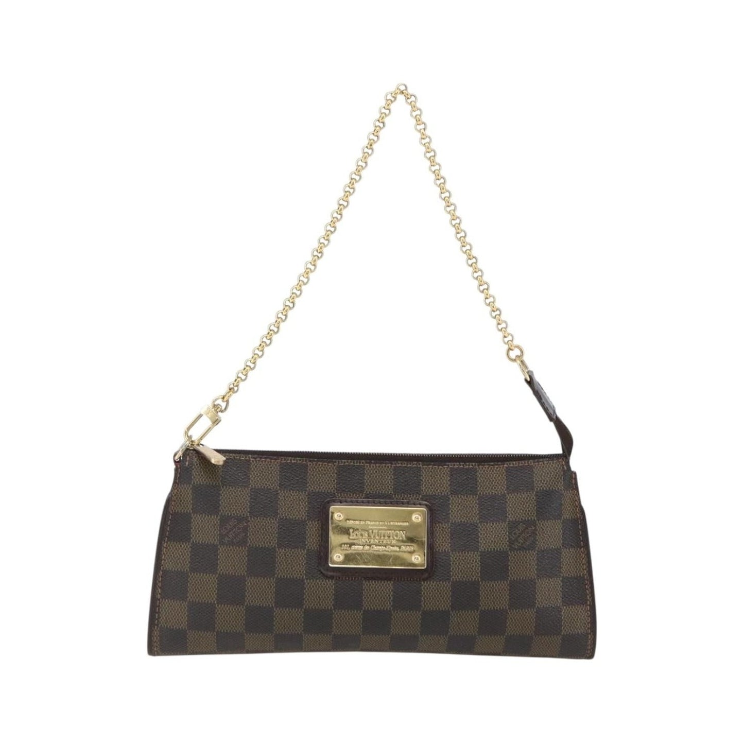 Louis Vuitton Sophie Damier Ebene, Brown, Canvas, Clutch