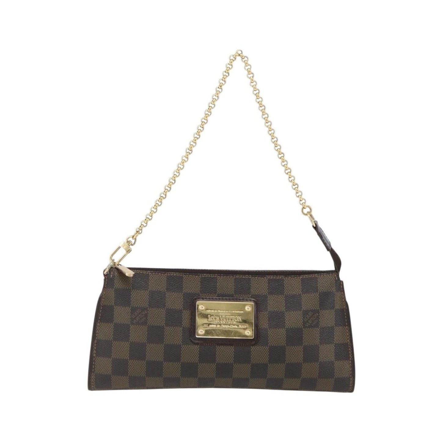 Louis Vuitton Sophie Damier Ebene, Brown, Canvas, Clutch