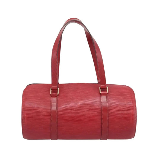Louis Vuitton Soufflot Epi Leather, Red, Leather, Handbag