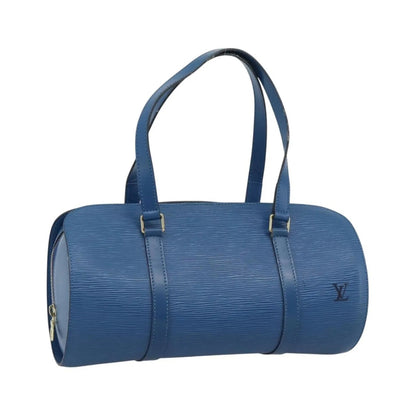Louis Vuitton Soufflot Epi Leather, Blue, Leather, Handbag